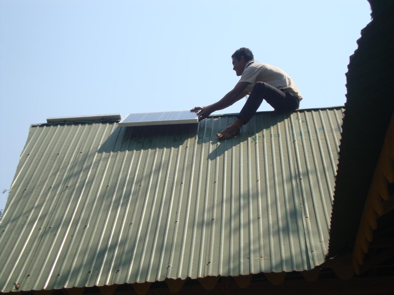 Installation panneau solaire
